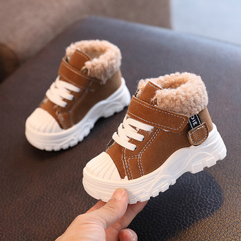 Παιδικές μπότες ζεστές γούνες Παιδικά παπούτσια Παιδικά παπούτσια Μποτάκια βελούδινα Botas Χειμερινό κοριτσάκι Botas Βρεφικά παπούτσια για κορίτσια φθινόπωρο