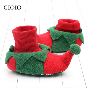 2022 Новородено бебе Малко дете Първи проходилки Обувки за ходене Зимни топли обувки Коледни Коледни обувки за косплей pour bébés Navidad Нова година
