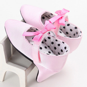 3-8 месеца Обувки за новородени момичета Обувки за бебета с панделка за малки деца с високи токчета за снимки Реквизит за снимки Бебешки артикули