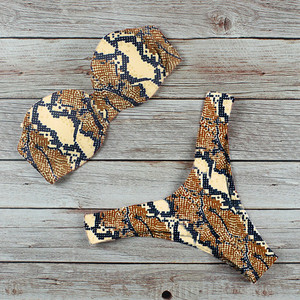 Μπικίνι Μαγιό Γυναικεία Μαγιό 2022 Leopard Brazilian Bikini Σετ Push Up Γυναικείο Καλοκαιρινό Μπικίνι