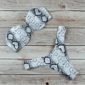 Μπικίνι Μαγιό Γυναικεία Μαγιό 2022 Leopard Brazilian Bikini Σετ Push Up Γυναικείο Καλοκαιρινό Μπικίνι