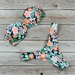 Μπικίνι Μαγιό Γυναικεία Μαγιό 2022 Leopard Brazilian Bikini Σετ Push Up Γυναικείο Καλοκαιρινό Μπικίνι