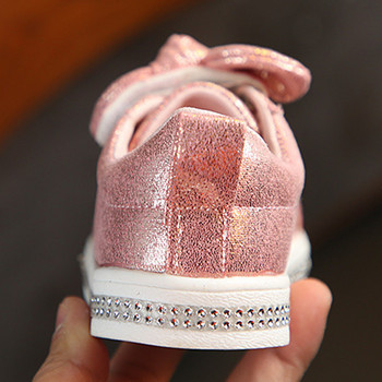 Бебешки обувки за момичета Прохождащи деца Бебешки момичета Момчета Ежедневни обувки Пайети Банда Crystal Run Спортни маратонки Обувки за момичета