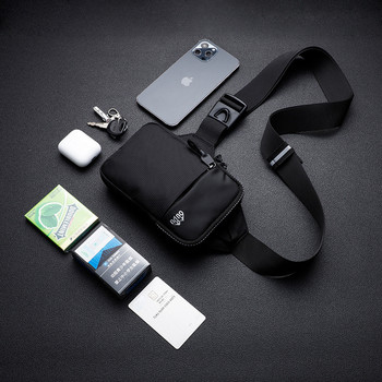 Ежедневна мъжка чанта за през рамо, нова найлонова водоустойчива чанта за колан за спорт на открито, бягане, колоездене, голям капацитет, чанта за телефон за пътуване