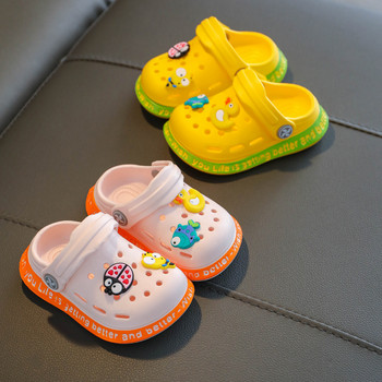 Бебешки сладки сандали за момчета Момичета Анимационни детски обувки Летни джапанки за малко дете Детски домашни плажни чехли Сандали за малко дете