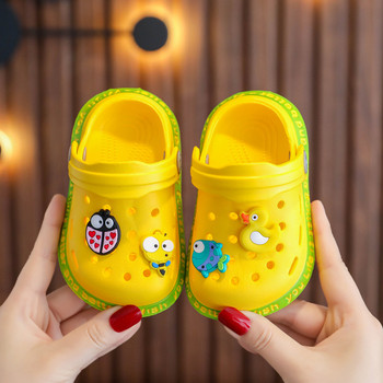 Бебешки сладки сандали за момчета Момичета Анимационни детски обувки Летни джапанки за малко дете Детски домашни плажни чехли Сандали за малко дете
