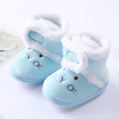 Νεογέννητα νήπια Ζεστές μπότες Winter First Walkers baby girls boys Παπούτσια από μαλακή σόλα από γούνα Snow booties for 0-18M Footwear Boots