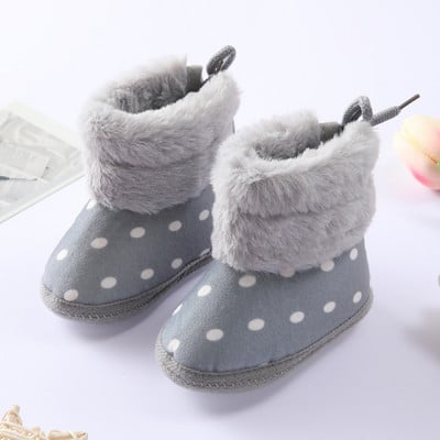 Νεογέννητα νήπια Ζεστές μπότες Winter First Walkers baby girls boys Παπούτσια από μαλακή σόλα από γούνα Snow booties for 0-18M Footwear Boots