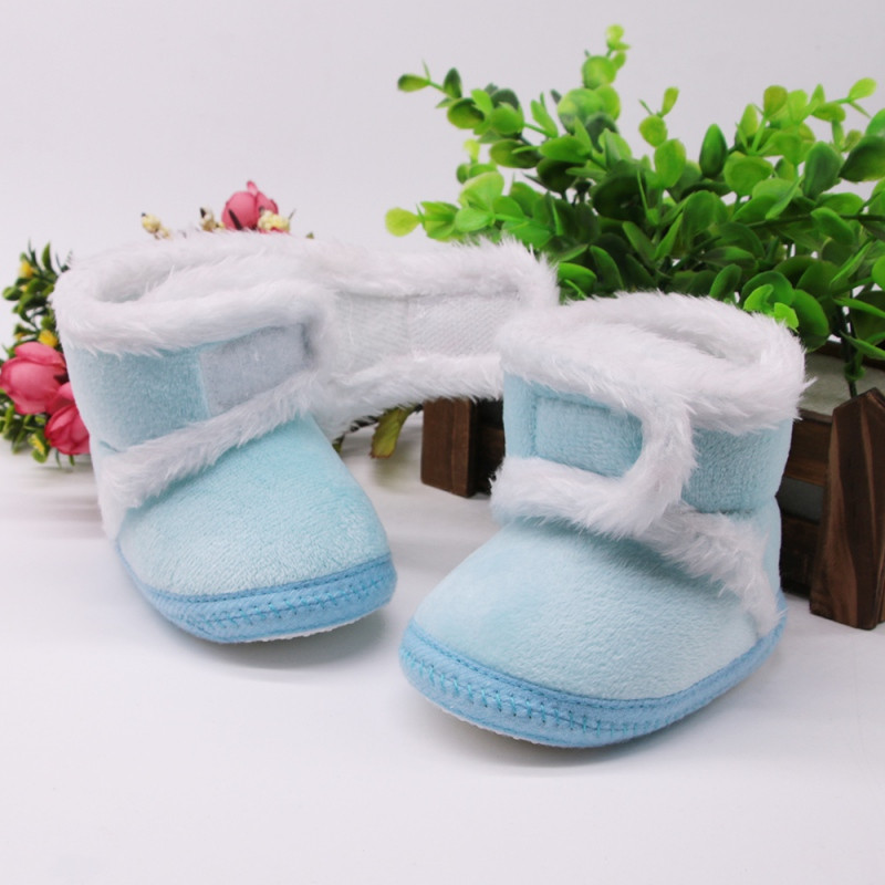 Νεογέννητα νήπια Ζεστές μπότες Winter First Walkers baby girls boys Παπούτσια από μαλακή σόλα από γούνα Snow booties for 0-18M Footwear Boots