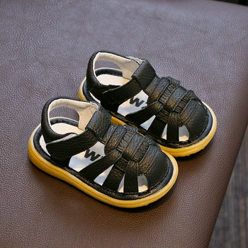 Летни сандали за бебета, момичета, момчета, обувки за малки деца, меко дъно, естествена кожа, деца, деца, анти-сблъсък, обувки за първи път