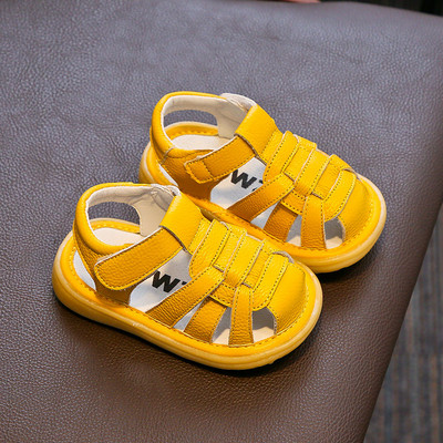 Ljetne sandale za djevojčice, dječake, dojenčad, malu djecu, cipele s mekim dnom od prave kože, dječje dječje cipele protiv sudara, prve cipele za hodanje
