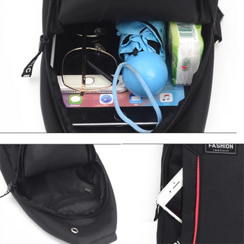 Ежедневна мъжка чанта за гърди Бизнес чанта за през рамо Пощенска чанта Найлонова платнена модна чанта за кръста Спортна чанта за през рамо на открито