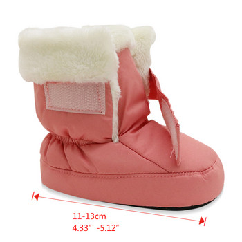 Майки Деца Бебешки обувки Първи проходилки Унисекс Зимни топли ботуши за бебета Бебешки изкуствена кожа Вътрешни ботуши за сняг Bootie Prewalker за малко дете