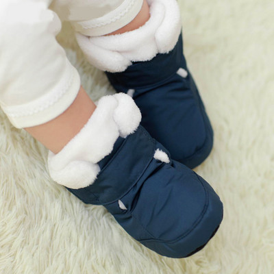 Motinos Vaikų Batai Kūdikiams Pirmieji vaikštynės Unisex Žieminiai Šilti Batai Kūdikiui Dirbtinio Kailio Vidiniai Sniego Batai Mažiems vaikščiojimo bateliai