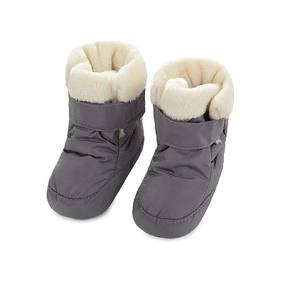 Mother Kids Baby Shoes First walkers Unisex Winter Warm Boots for Infant Baby Faux Fur Inner Snow Boots Toddler Prewalker Bootie