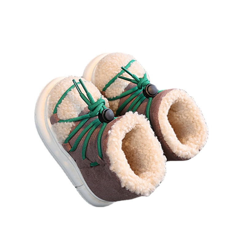 Παιδικά ζεστά βαμβακερά μποτάκια χειμώνα New Boys Plus Velvet βαμβακερά παπούτσια για κορίτσια Αντιολισθητικά μαλακή σόλα Μποτάκια καθημερινά μωρά Botines