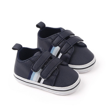 Нови бебешки обувки Момичета Момчета Ежедневни обувки PU кожа Памучни нехлъзгащи се меки подметки Бебешки обувки за първи прохождащи новородени Обувки за прохождане
