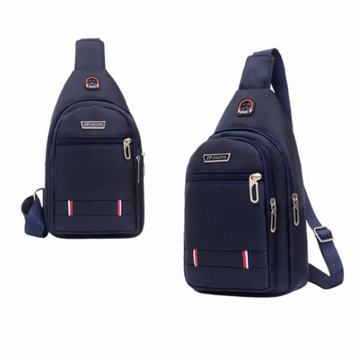 Ανδρική casual τσάντα στήθους νάιλον τσάντα ώμου Ανδρική κοντή τσάντα ταξιδιού Messenger Τσάντα μέσης διπλής αποθήκευσης