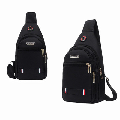 Ανδρική casual τσάντα στήθους νάιλον τσάντα ώμου Ανδρική κοντή τσάντα ταξιδιού Messenger Τσάντα μέσης διπλής αποθήκευσης
