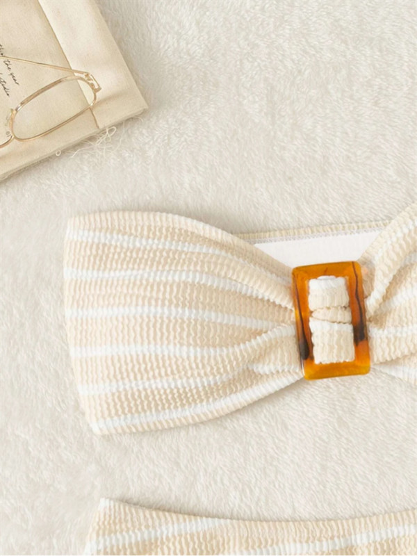 Kupaći kostim Ženski kupaći kostim Bikini 2023 New Tube Top Rebrasti bikini s tangama visokog struka Komplet ženski kupaći kostim Biquini Beach Summer