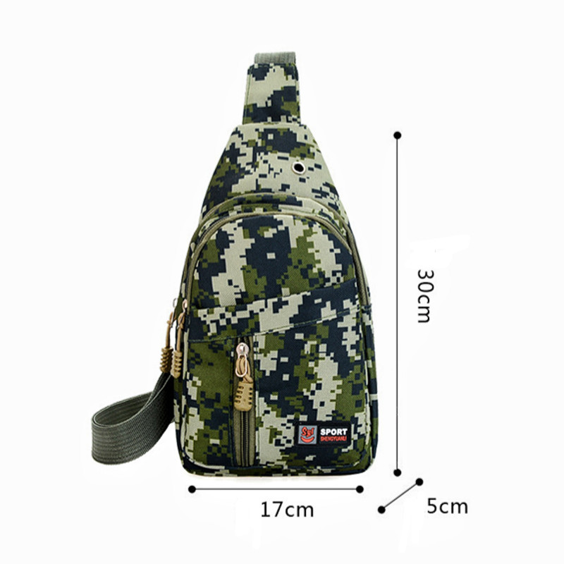 Messenger torba velikog kapaciteta Muška torba za prsa Kamuflažna torba za rame Oxford platnena sportska torba za prsa Vodootporna torba za pohranu