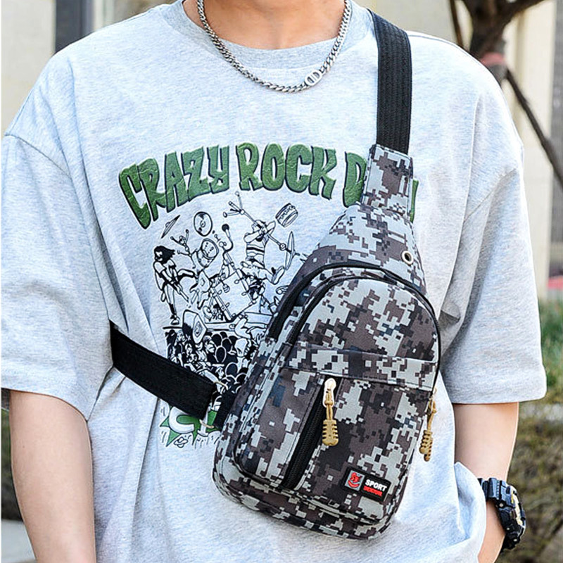 Messenger torba velikog kapaciteta Muška torba za prsa Kamuflažna torba za rame Oxford platnena sportska torba za prsa Vodootporna torba za pohranu