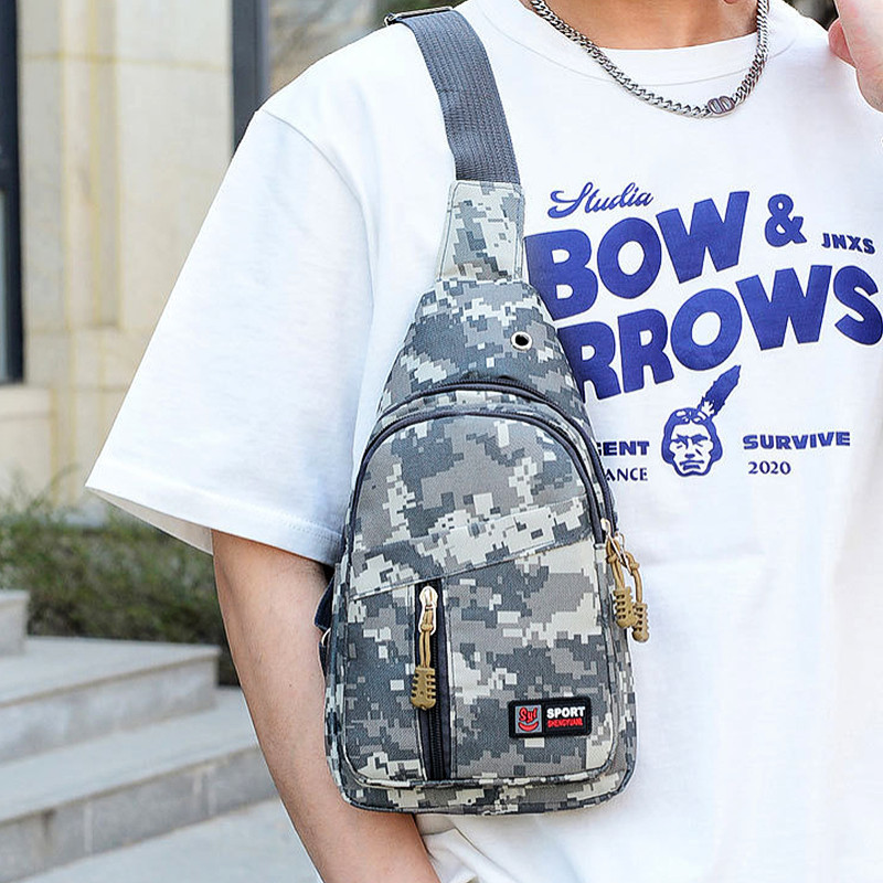 Messenger torba velikog kapaciteta Muška torba za prsa Kamuflažna torba za rame Oxford platnena sportska torba za prsa Vodootporna torba za pohranu