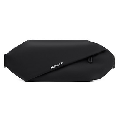 Ανδρική μοντέρνα τσάντα στήθους απλής σχεδίασης Τσάντα αγγελιοφόρου μονής εξωτερικής χρήσης, αδιάβροχη δερμάτινη φορητή τσάντα αποθήκευσης τηλεφώνου