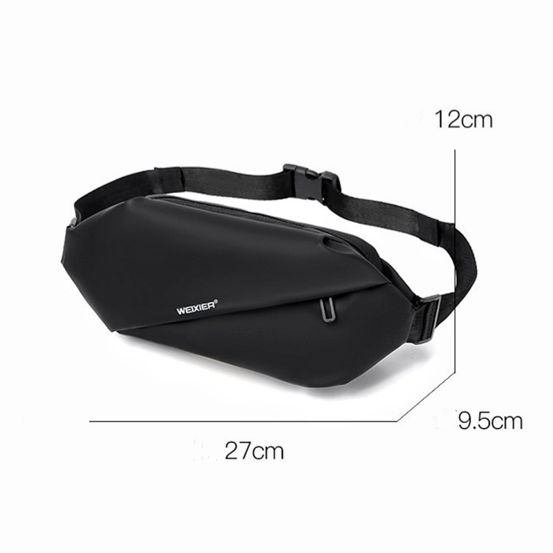 Ανδρική μοντέρνα τσάντα στήθους απλής σχεδίασης Τσάντα αγγελιοφόρου μονής εξωτερικής χρήσης, αδιάβροχη δερμάτινη φορητή τσάντα αποθήκευσης τηλεφώνου