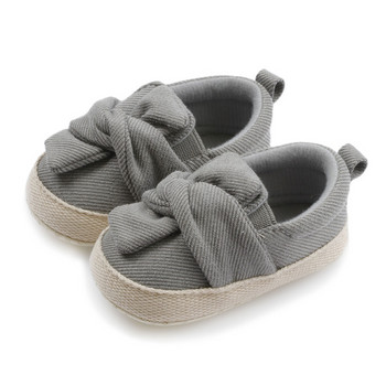 Бебешки обувки Удобни меки бебета Прохождащи деца Bowknot Дишаща противоплъзгаща мека подметка Prewalker Плоски обувки Бебешки ежедневни обувки