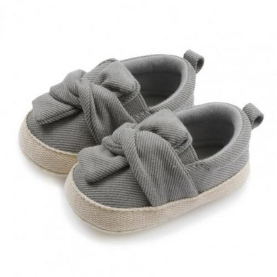 Βρεφικά παπούτσια Άνετα μαλακά βρεφικά νήπια Bowknot αναπνέουσα αντιολισθητική μαλακή σόλα Prewalker Flat παπούτσια Baby casual παπούτσια