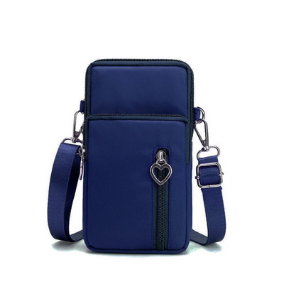 Nou telefon mobil feminin trei straturi Mini ShoulderMessenger încheietura mâinii Schimbare cheie Geanta pentru braț
