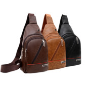 Ανδρική τσάντα στήθους PU Δερμάτινη αδιάβροχη τσάντα ώμου Messenger Ανδρική τσάντα Casual Business Τσάντα στήθους Μοντέρνα τσάντα αποθήκευσης εξωτερικού χώρου