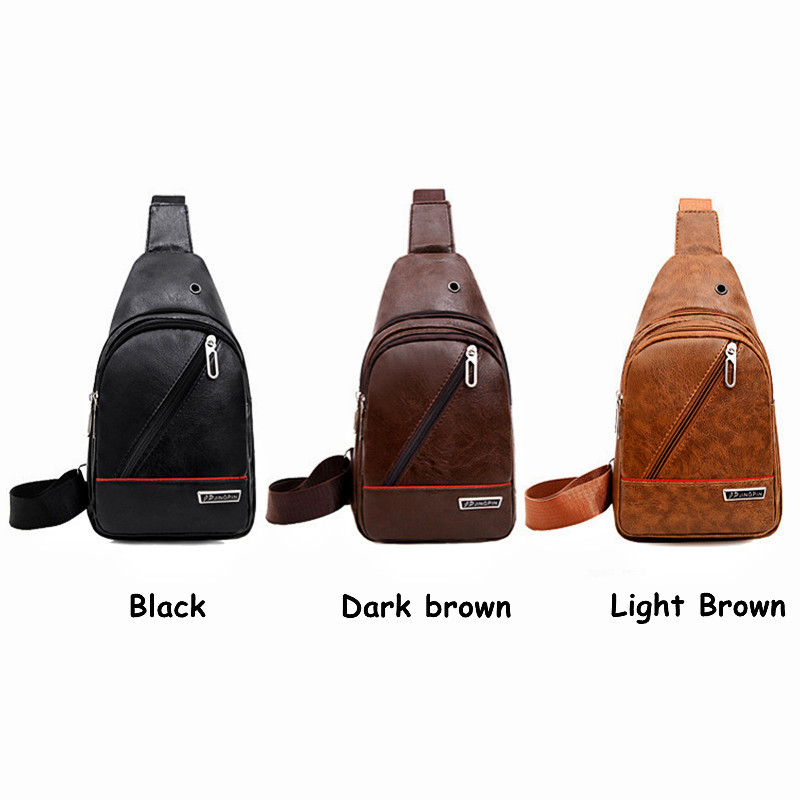 Ανδρική τσάντα στήθους PU Δερμάτινη αδιάβροχη τσάντα ώμου Messenger Ανδρική τσάντα Casual Business Τσάντα στήθους Μοντέρνα τσάντα αποθήκευσης εξωτερικού χώρου