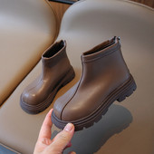 Μπότες για αγόρια Παιδικά Μόδα Ευέλικτα μαλακά κοντά μποτάκια για κορίτσια 2023 Άνοιξη φθινόπωρο Νέα απλά αντιολισθητικά παιδικά παπούτσια Unisex μπότες