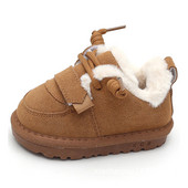 Βρεφικά ζεστά βαμβακερά παπούτσια Χειμερινά νέου στυλ Χοντρές βελούδινες κοντές μπότες για αγόρια και κορίτσια, αντιολισθητικές, μαλακές σόλες, παιδικές μπότες χιονιού