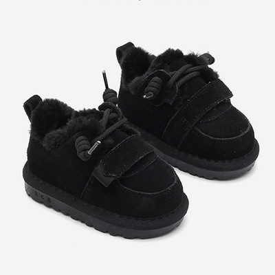 Βρεφικά ζεστά βαμβακερά παπούτσια Χειμερινά νέου στυλ Χοντρές βελούδινες κοντές μπότες για αγόρια και κορίτσια, αντιολισθητικές, μαλακές σόλες, παιδικές μπότες χιονιού