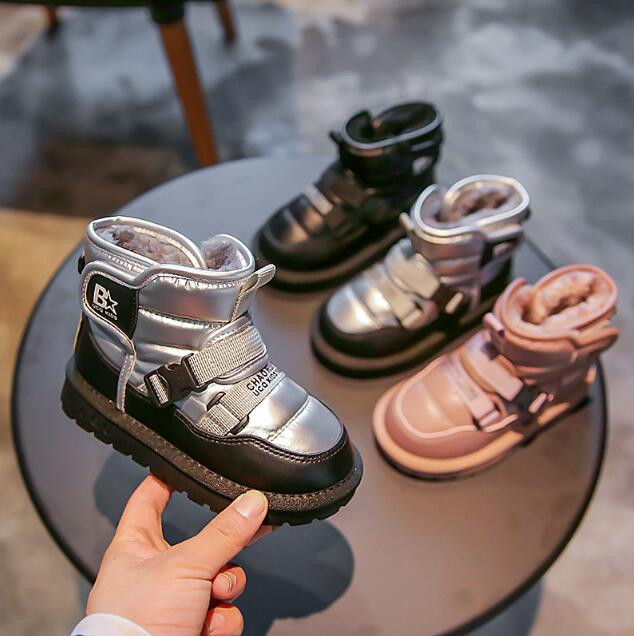 Baby casual μπότες για χιόνι Μόδα Παιδιά αγόρια κορίτσια Λούτρινα ζεστά παπούτσια για χιόνι Παιδικά παπούτσια για τρέξιμο Επώνυμα αθλητικά παπούτσια Παιδικά αθλητικά παπούτσια