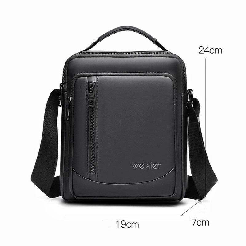 Επώνυμη ανδρική τσάντα Messenger Tide Bag Casual τσάντα ώμου PU Δερμάτινη τσάντα μεγάλης χωρητικότητας Ipad Τσάντα υπολογιστή Απλή ανδρική τσάντα