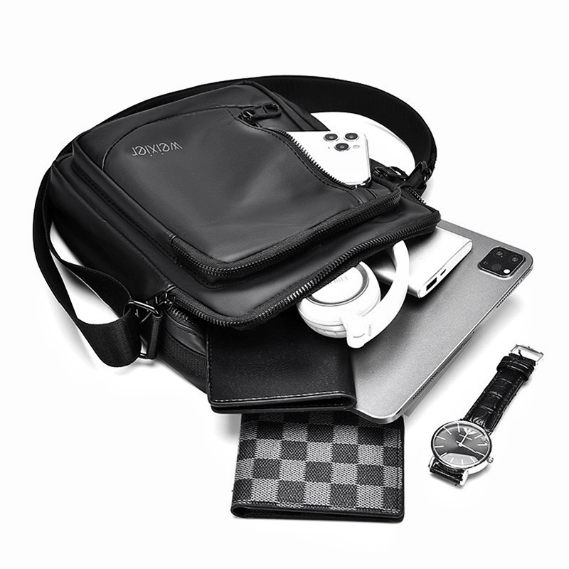 Επώνυμη ανδρική τσάντα Messenger Tide Bag Casual τσάντα ώμου PU Δερμάτινη τσάντα μεγάλης χωρητικότητας Ipad Τσάντα υπολογιστή Απλή ανδρική τσάντα