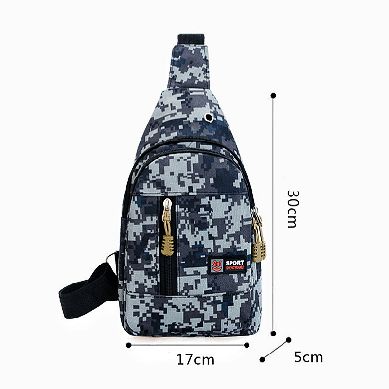 Muška torba za prsa za slobodno vrijeme Kamuflažna torba za rame Modni ruksak za sve vrste prijenosnih slušalica Torba za mobilni telefon
