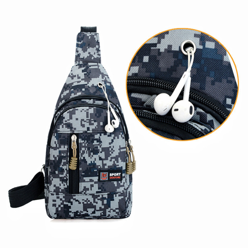 Muška torba za prsa za slobodno vrijeme Kamuflažna torba za rame Modni ruksak za sve vrste prijenosnih slušalica Torba za mobilni telefon