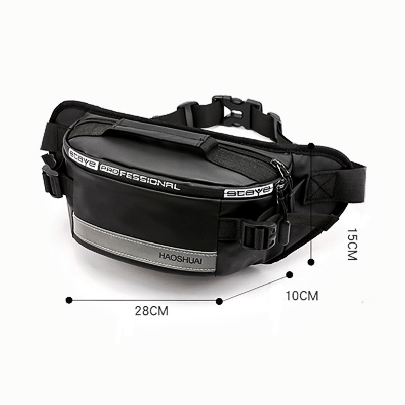 Značková pánska taška, outdoorová náprsná taška, taška cez rameno, bežecká taška na pás, reflexný prúžok, taška na telefón s ochranou proti krádeži