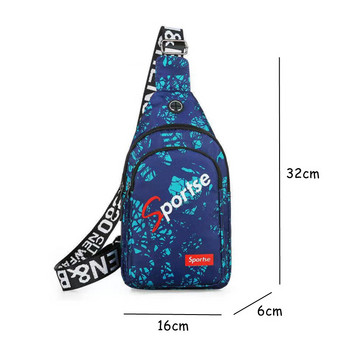 Τσάντα Street Trend Couple Messenger Τσάντα ώμου Oxford υφασμάτινη αδιάβροχη τσάντα στήθους Ανδρική τσάντα ώμου για κινητό τηλέφωνο Τσάντα ποδηλασίας