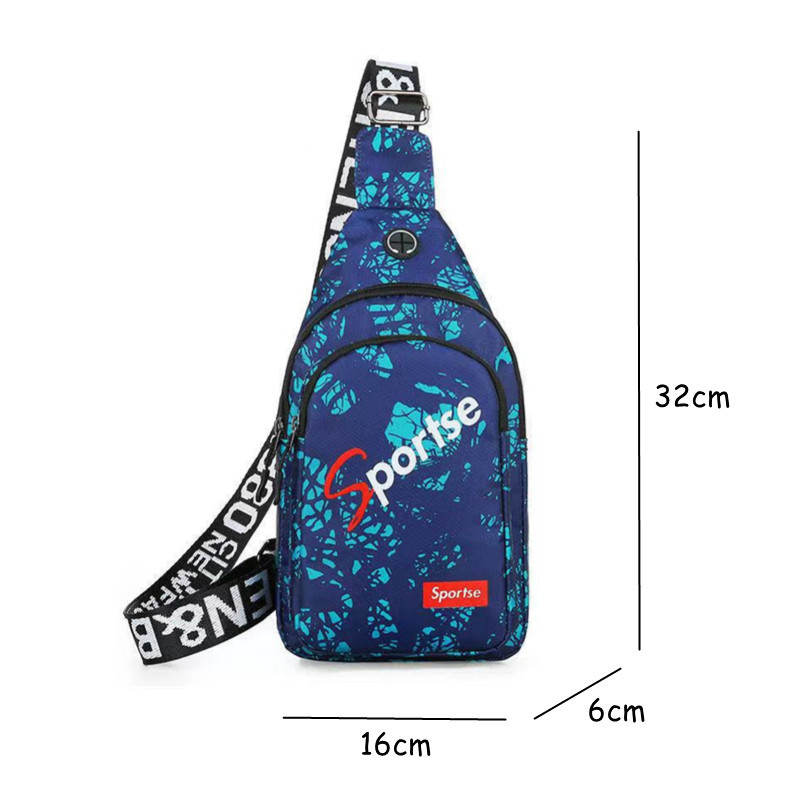 Street Trend Par Messenger torba Torba na rame Oxford platnena vodootporna torba za prsa Muška torba za mobitel na rame Biciklistička torba