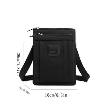 2023 Нова найлонова чанта през рамо с едно рамо с множество отделения Мини платнена чанта Ежедневна и модерна чанта за телефон