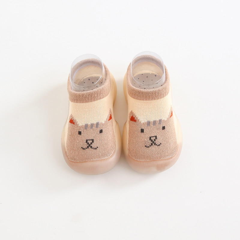 Βρεφικά παπούτσια Άνοιξη φθινόπωρο βαμβακερά αντιολισθητικά πρώτα παπούτσια Baby toddler shoes Cartoon First Walker Παιδικό παπούτσι από μαλακό καουτσούκ