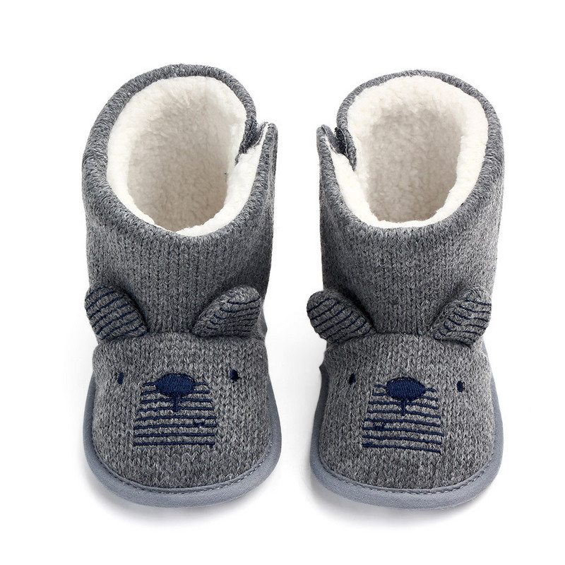 Baby Boys Girls Boots for Newborn Cute Cartoon Animal Shoes Βρεφικά νήπια First Walkers Super Keep Warm Snowfield Boot
