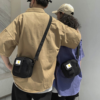 Нова чантичка Crossbody чанта Оксфорд мъжка дамска чанта Платнена квадратна модна хип-хоп чанта за съхранение през рамо Чанти за чанти