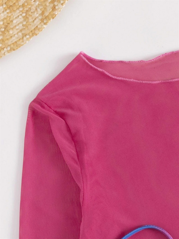 Bikini kupaći kostim Ženski kupaći kostim 2023. Novi trodijelni komplet dugih rukava za prekrivanje bikinija, kupaći kostim visokog struka Biquini odjeća za plažu